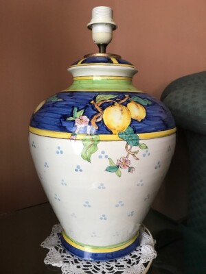 Large Size Tuscan Decor Ceramic Table Lamp