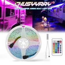 16ft RGB Wireless Control Waterproof LED Strip Light For Boat Truck Car SUV RV