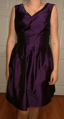 ellen tracy purple dress Purple dress