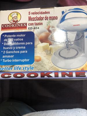 Cookinex 5 speed hand mixer with bowl ED-434
