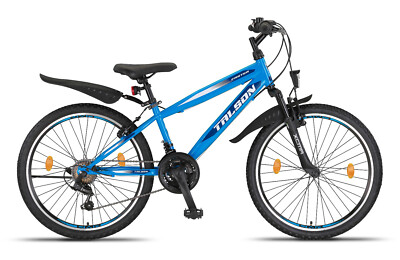 24 ZOLL FAHRRAD SHIMANO 21GANG 24'' KINDERFAHRRAD FASTER MOUNTAINBIKE MTB BLAU