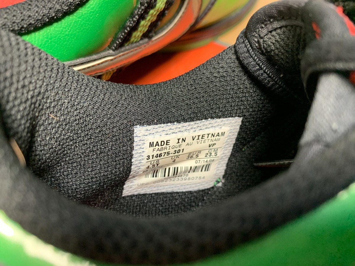 2006 NIKE VANDAL LOW FRANKENSTEIN SIZE 4.5Y HALLOWEEN DUNK 