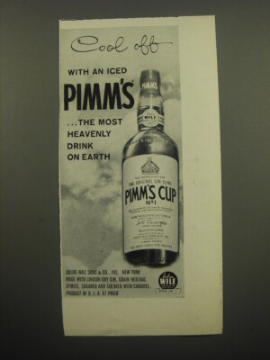 1960 Pimm's Cup No.1 Advertisement - Cool Off With an Iced Pimm's