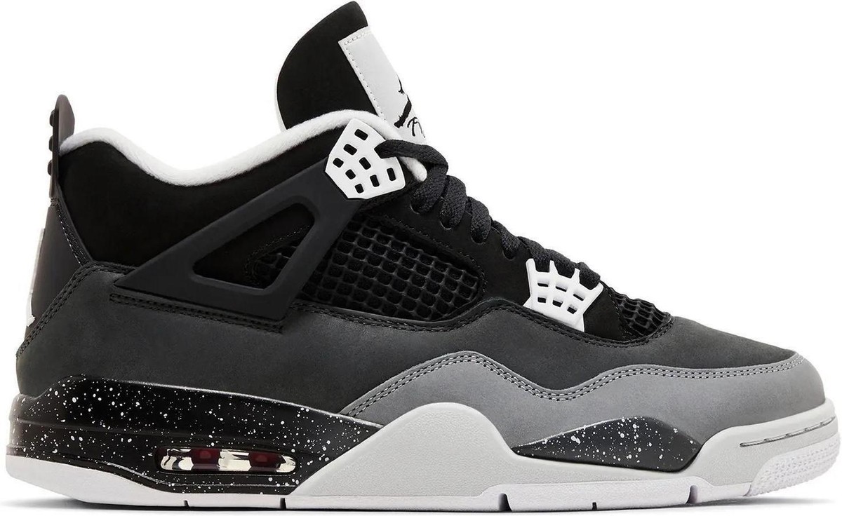 Jordan Mens Air Jordan 4 Retro Fear Shoes Size-9,Black/Anthracite