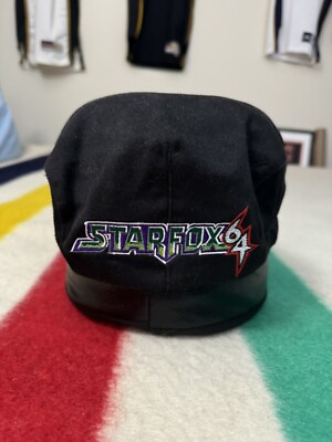 Vintage 90s Nintendo 64 StarFox Promo Cabbie Golf Hat One Size Fits All OSFA