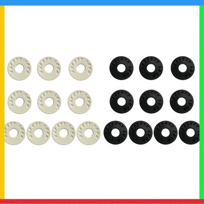10Pcs Guitar Strap Locks Silicone Anti-Slip Blocks for Guitar Enthusiast (White)