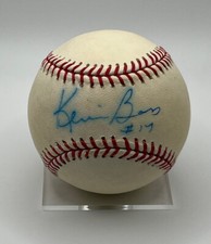 Kevin Bass Signed Rawlings Baseball OMLB MLB Hologram COA