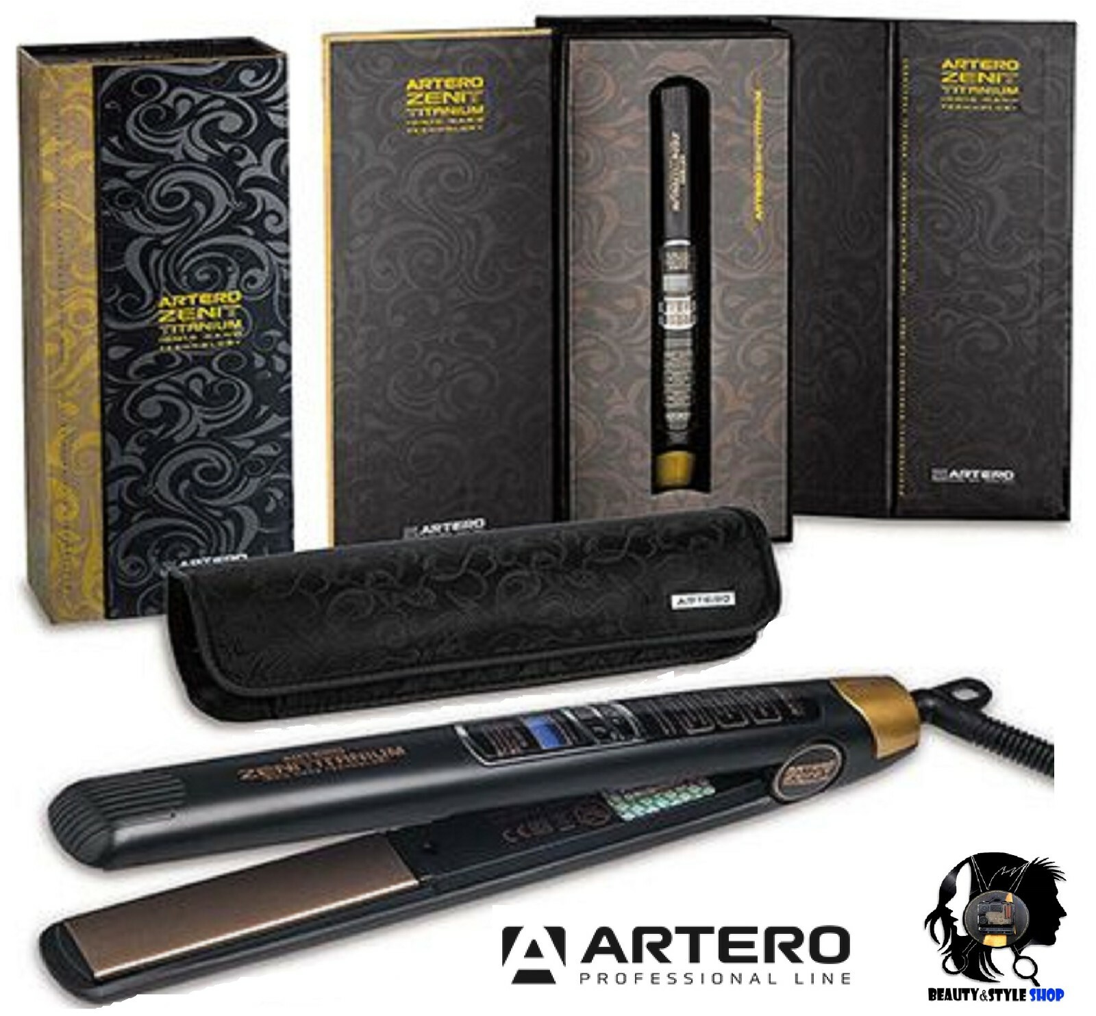 ARTERO ZENIT TITANIUM CLASSIC PIASTRA PROFESSIONALE NANO IONI 230° PARRUCCHIERE