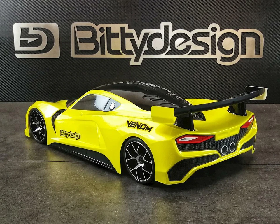 Bittydesign Venom 1/10 GT Body (Clear) (190mm) [BDYGT-190VNM] - Image 2 of 4