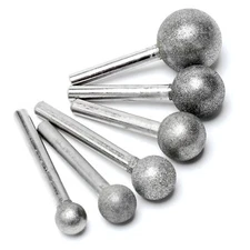 12-25mm Ball Head Diamond Grinding Bit 150 Grit Carving Burr Drill Rotary Tools