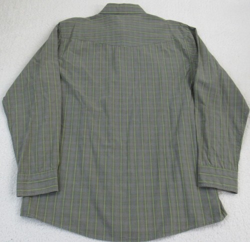 The North Face Shirt Mens Large Grey Green Plaid Long Sleeve Button Front - Picture 3 of 14