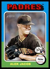 2024 Topps Heritage #184 Alek Jacob Rookie San Diego Padres