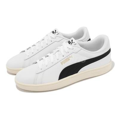 Puma Smash 3.0 L White Black Gold Ivory Men Unisex Casual Shoes