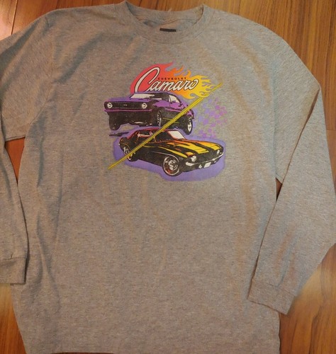 Brand New Without Tag Camaro Youth Boy Long Sleeve T-shirt Size Large 14 16 - 第 2/5 張圖片