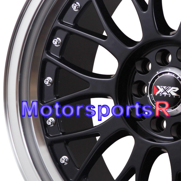 XXR 521 Black Machine Lip 18 Rims Wheels Staggered Fits 98 Nissan