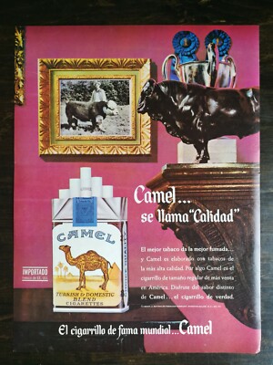 spanish cigarettes Vintage 1965 Camel Turkish Cigarettes Spanish Full Page Original Ad - 721