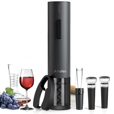 Cordless Electric Wine Bottle Opener Set Rechargeable Automatic Wine Corkscrews 