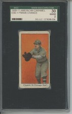 1909-11 Baseball American Caramel E90-1 Frank Chance SGC 2 100 Subjects