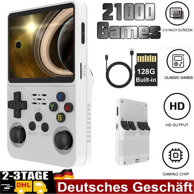 3,5-Zoll Game Console R36S 128GB Retro-Handheld-Videospielkonsole, Linux-System~