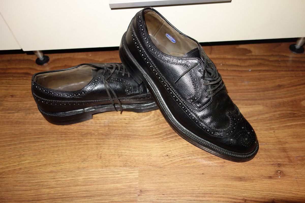 靴 HANOVER LB Sheppard SHOES 1970s US10.0E Vintage Hanover LB Sheppard Long Wings Brogue, US 8,5 D/B, UK 8 D