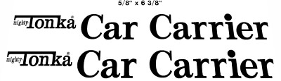 TONKA MIGHTY CAR CARRIER DECAL SET