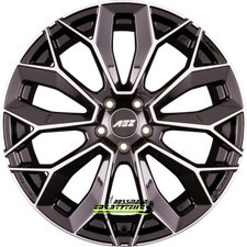 4x AEZ Leipzig black polished 9x20 ET35 - LK5/112 ML66.6 Felge Alu