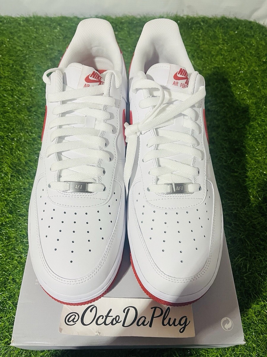 Nike Air Force 1 White Red Mens Sizes Nike By You FJ4146-106 | eBay