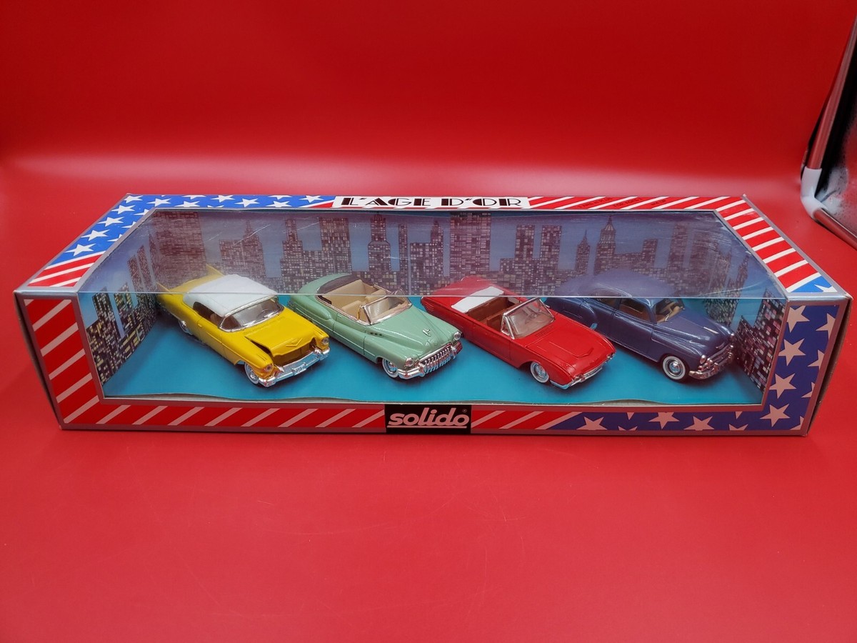 RARE FRANCE SOLIDO L'AGE D'OR CAR SET SMALL SCALE NEW