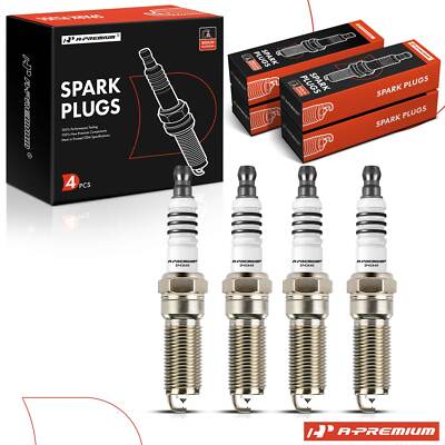 4x Iridium & Platinum Spark Plugs for Chevy Malibu Equinox Impala Mazda Ford GMC