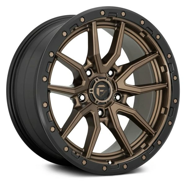 17 LLANTAS FUEL REBEL BRONCE 17X9 5 WRANGLER GLADIATOR D68117907550 1 5X127 Foto 3 de 4
