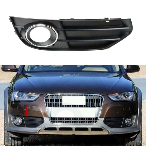 For Audi A4 Allroad 2012-2016 Right Front Bumper Fog Light Grille Cover Bezel - Picture 3 of 9