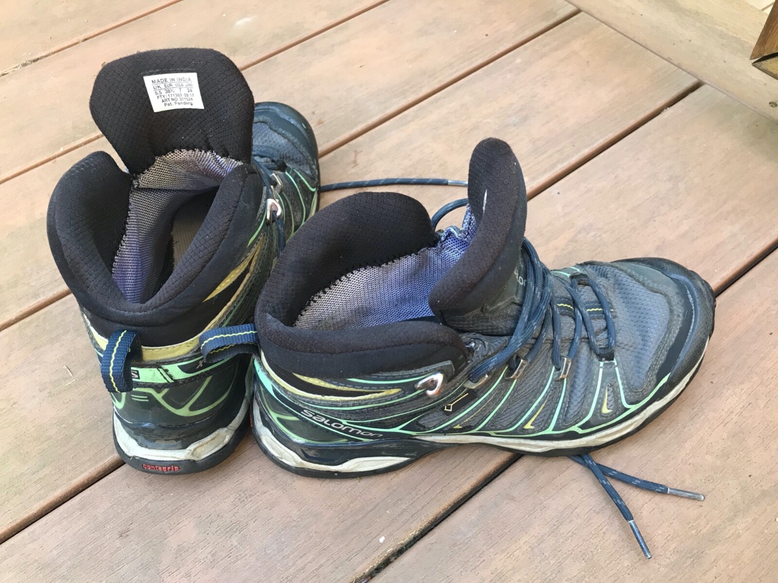 Salomon gortex scarponi da trekking impermeabili donna taglia 7