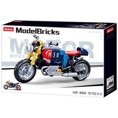High Quality Model Bricks Series Sluban Cafe Racer Motorcycle Ages 6+ and Up - Picture 3 of 3