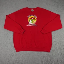 Vintage Humane Society Sweatshirt Mens XL Red Make A Home Dog Cat Crewneck Lee