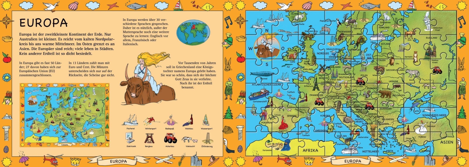 Thumbnail - Mein Atlas-puzzlebuch Für Kinder Ab 6 Jahren Friedemann Bedürftig Buch