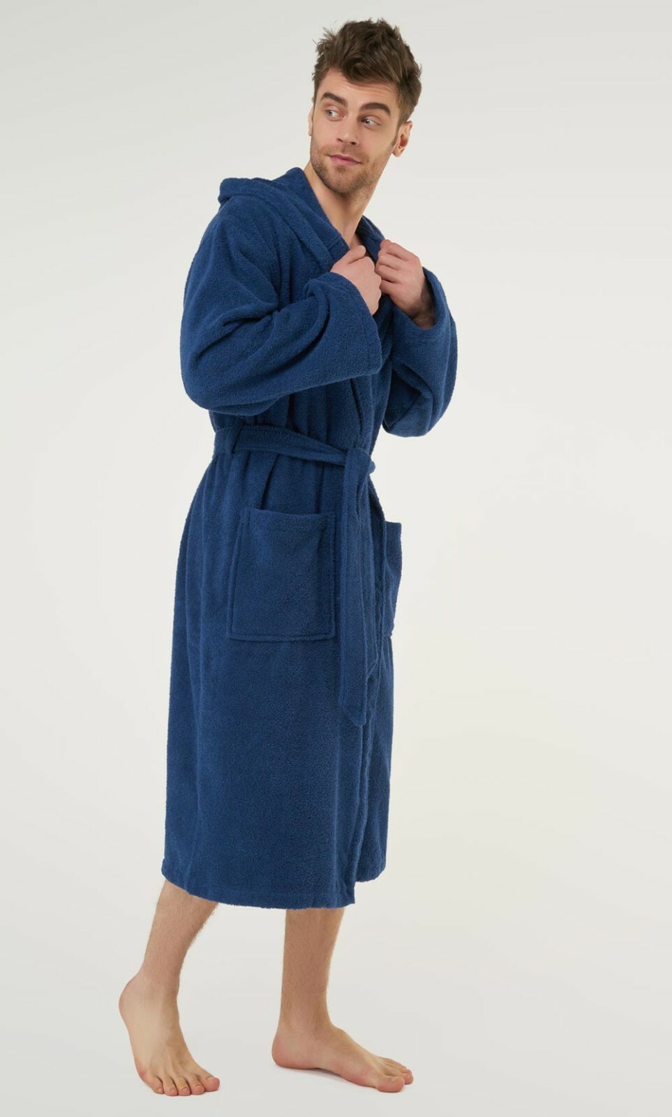 100 Cotton Luxury Terry BathRobe Hooded Terry Robe Hooded Heavyweight