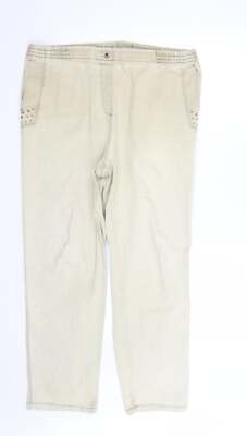 Damenhose beige Baumwollmischung Größe W36 L26