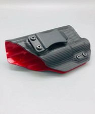 HK VP9 w/ X300 - Black Carbon & Red Kydex Inside Waistband IWB Holster USA Made