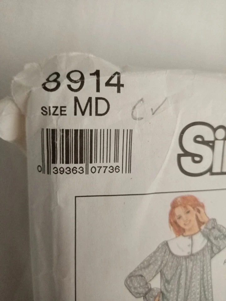 SIMPLICITY SEWING 8914 - MISSES' NIGHTGOWN, ROBE, PYJAMAS - SIZE MD- CUT - image 3 of 4
