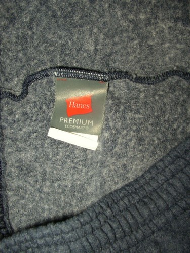 Hanes Premium Ecosmart Jogginghose Größe Small dunkel meliert blau mit Taschen gebraucht, in einwandfreiem Zustand - Bild 2 von 9