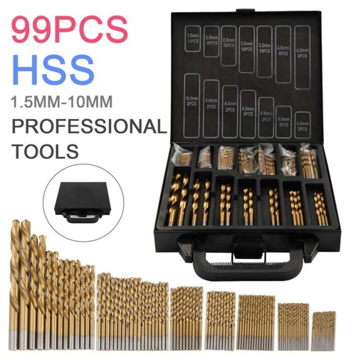 Punte Trapano Cobalto HSS Gold Per Acciaio Inox - Angolo 135°, Rivestimento Bronzo, Nuove - Foto 1
