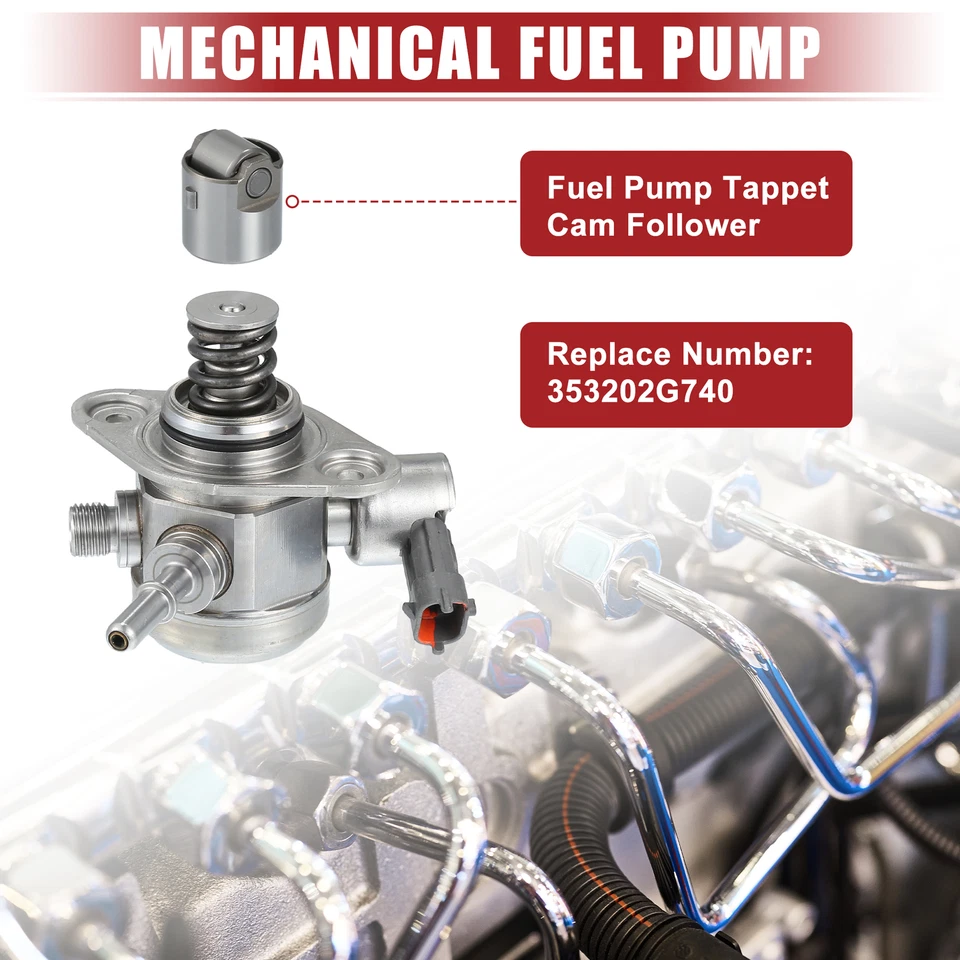 Paquete (2) Bomba de combustible con seguidor de leva Tappet para Hyundai Sonata 2009-2014 Foto 3 de 4