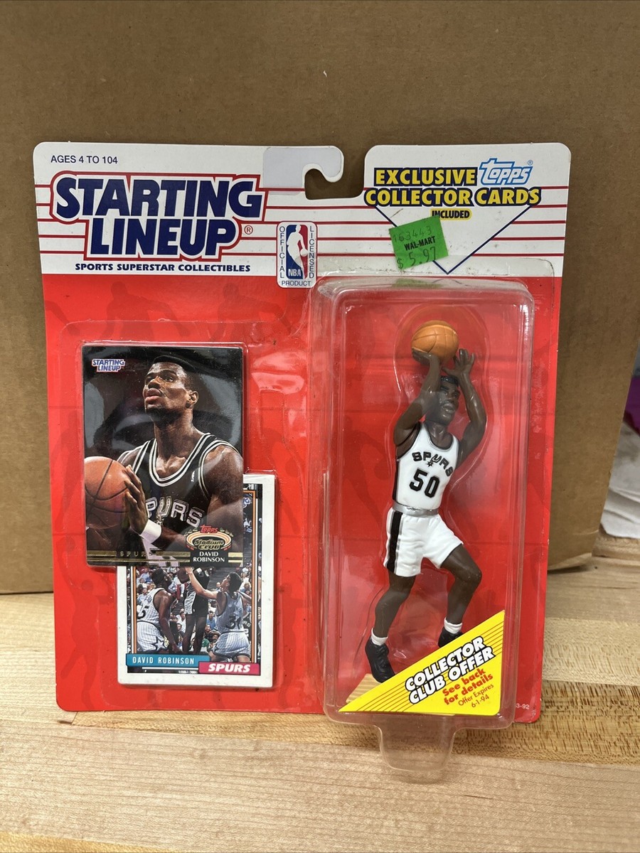 David Robinson Starting Lineup 1993 NBA Basketball Spurs Action