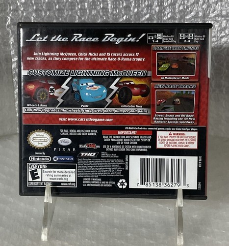 NINTENDO DS - CARS RACE O RAMA - CASE & MANUAL Inserts - No Game Included - Picture 3 of 3
