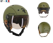 REVOE Casque Vélo Urbain / City Ebike trottinette Adulte Kaki Homologué 700gr