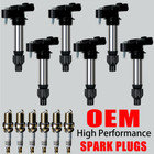 6X High Performance OEM Ignition Coil & Spark Plugs for GMC Chevy Cadillac UF569