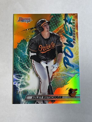 Adley Rutschman 2019 Bowman s Best GOLD Refractor #ed /50 Power Producers 1st Yr