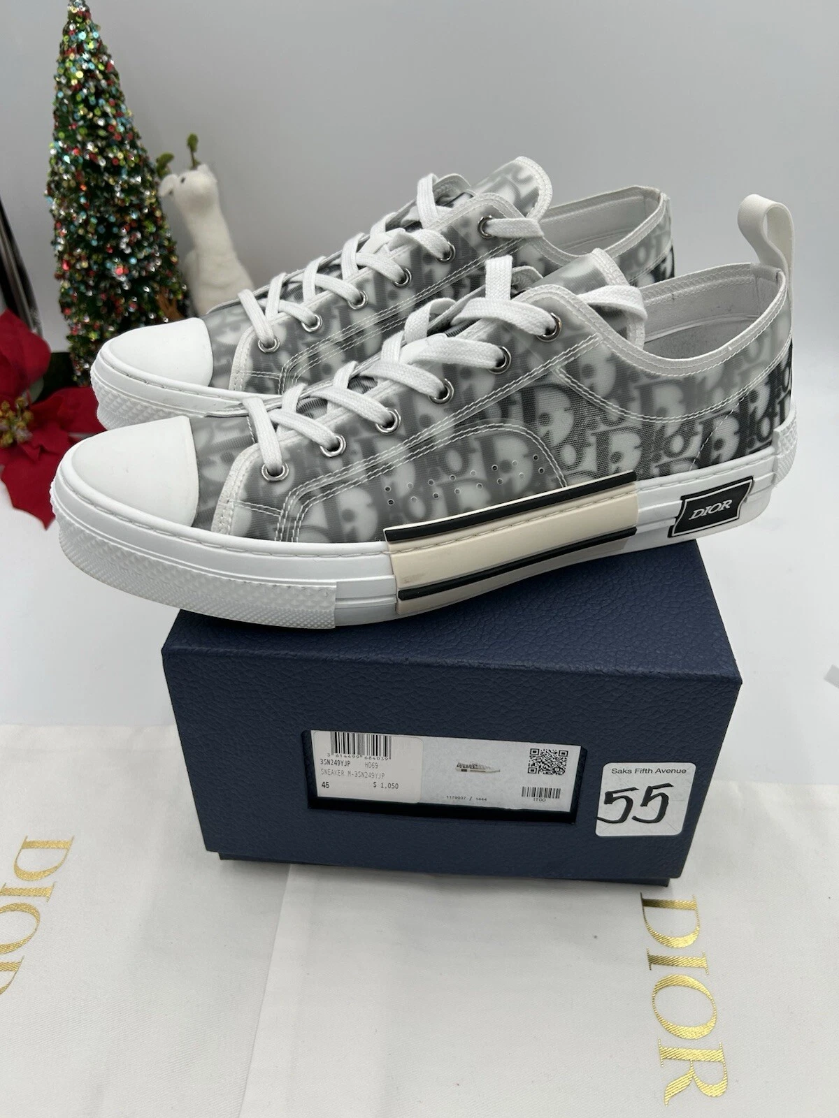 Baskets basses homme Dior B   23 obliques taille 45 ��made i Italy PRISTINE