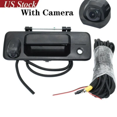 FEITEPLUS Rear Tailgate Handle Backup Camera For Tundra 2014-2019 / Tacoma 2016-2019 (RCA)
