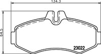 Hella Pagid Bremsbelagsatz Scheibenbremse 8DB 355 008-631 FüR Mercedes 638 Vito